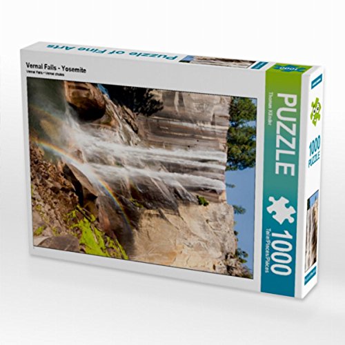 CALVENDO Puzzle Vernal Falls - Yosemite 1000 Teile Puzzle hoch | 1000 Teile Lege-Größe 48 x 64 cm Foto-Puzzle für glückliche Stunden von CALVENDO