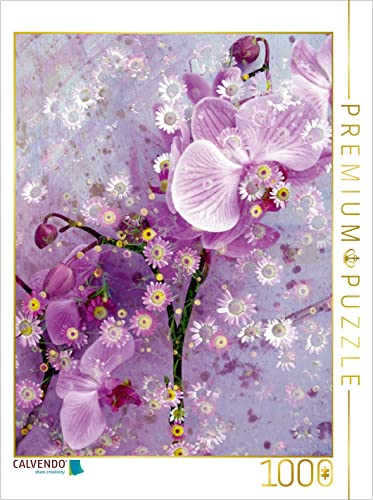 CALVENDO Puzzle Verspielte Romantische Rosa Orchidee 1000 Teile Puzzle hoch | Lege-Größe cm Foto-Puzzle für glückliche Stunden von CALVENDO