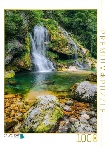 CALVENDO Puzzle Virje Wasserfall | 1000 Teile Lege-Größe 48 x 64 cm Foto-Puzzle für glückliche Stunden von CALVENDO