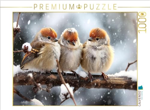 CALVENDO Puzzle Vögel, wir rücken zusammen | Lege-Größe cm Foto-Puzzle für glückliche Stunden von CALVENDO