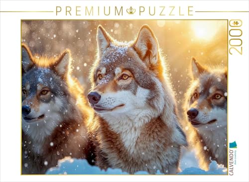CALVENDO Puzzle Wachsam im Schnee | 2000 Teile Lege-Größe 90 x 67 cm Foto-Puzzle für glückliche Stunden von CALVENDO
