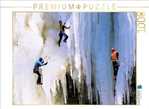 CALVENDO Puzzle Waghalsige Eiskletterer an beeindruckendem Eisfall | 1000 Teile Lege-Größe 64 x 48 cm Foto-Puzzle für glückliche Stunden CALVENDO Puzzle Waghalsige Eiskletterer an beeindruckendem Eisfall | 1000 Teile Lege-Größe 64 x 48 cm Foto-Puzzle für glückliche Stunden von CALVENDO