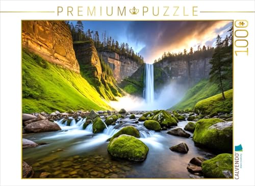 CALVENDO Puzzle Wasserfallfluss – Verborgenes Hochland | 1000 Teile Lege-Größe 64 x 48 cm Foto-Puzzle für glückliche Stunden CALVENDO Puzzle Wasserfallfluss – Verborgenes Hochland | 1000 Teile Lege-Größe 64 x 48 cm Foto-Puzzle für glückliche Stunden von CALVENDO