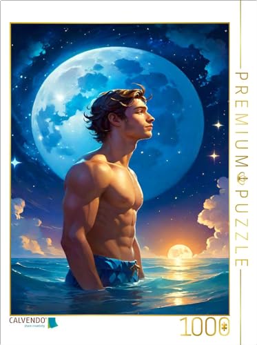 CALVENDO Puzzle Wassermann (20. Januar - 18. Februar) | 1000 Teile Lege-Größe 64 x 48 cm Foto-Puzzle für glückliche Stunden von CALVENDO