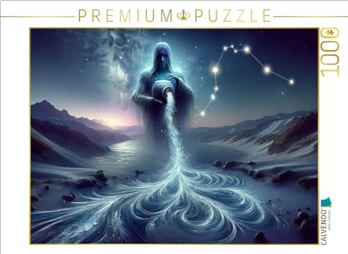 CALVENDO Puzzle Wassermanns Eiswelten: Eine Reise durch Sternenwasser und Nacht | 1000 Teile Lege-Größe 64 x 48 cm Foto-Puzzle für glückliche Stunden von CALVENDO