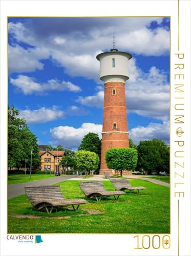 CALVENDO Puzzle Wasserturm Ladenburg | 1000 Teile Lege-Größe 48 x 64 cm Foto-Puzzle für glückliche Stunden von CALVENDO