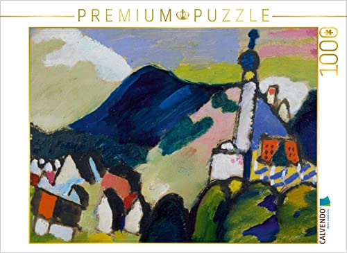 CALVENDO Puzzle Wassily Kandinsky. Studie für Murnau mit Kirche II, 1910 1000 Teile Puzzle quer | Lege-Größe cm Foto-Puzzle für glückliche Stunden von CALVENDO