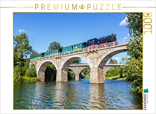 CALVENDO Puzzle Weißeritztalbahn bei Malter 1000 Teile Lege-Größe 64 x 48 cm Foto-Puzzle Bild von Markus Mainka von CALVENDO