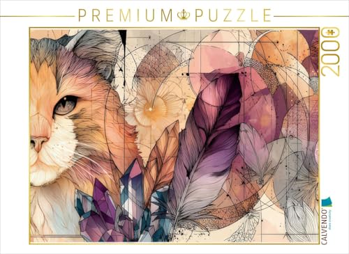 CALVENDO Puzzle Wilde Katze | 2000 Teile Lege-Größe 90 x 67 cm Foto-Puzzle für glückliche Stunden von CALVENDO