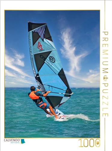 CALVENDO Puzzle Windsurfen - eins Werden mit dem Board | 1000 Teile Lege-Größe 48 x 64 cm Foto-Puzzle für glückliche Stunden CALVENDO Puzzle Windsurfen - eins Werden mit dem Board | 1000 Teile Lege-Größe 48 x 64 cm Foto-Puzzle für glückliche Stunden von CALVENDO