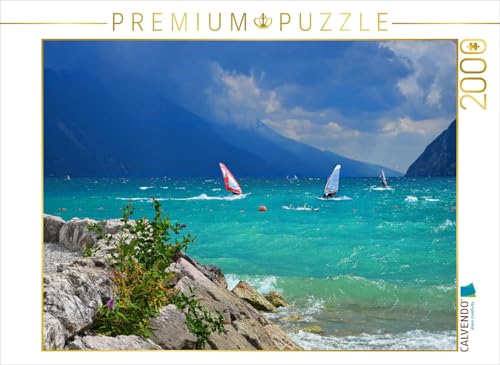 CALVENDO Puzzle Windsurfen in Riva 2000 Teile Puzzle quer | 2000 Teile Lege-Größe 90 x 67 cm Foto-Puzzle für glückliche Stunden von CALVENDO