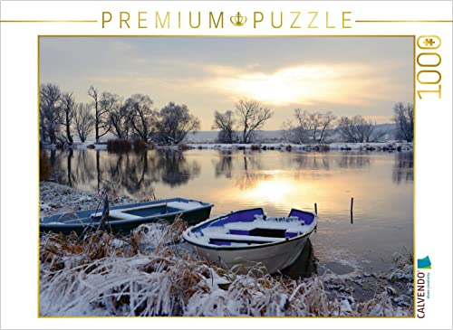 CALVENDO Puzzle Winter im Havelland 1000 Teile Puzzle quer | 1000 Teile Lege-Größe 64 x 48 cm Foto-Puzzle für glückliche Stunden von CALVENDO