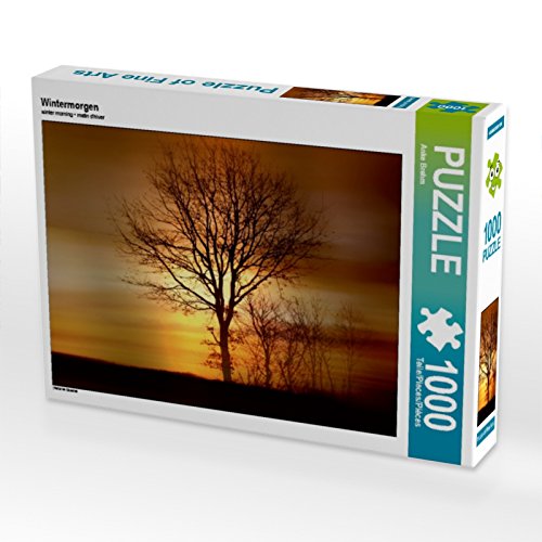 CALVENDO Puzzle Wintermorgen 1000 Teile Puzzle quer | 1000 Teile Lege-Größe 64 x 48 cm Foto-Puzzle für glückliche Stunden von CALVENDO