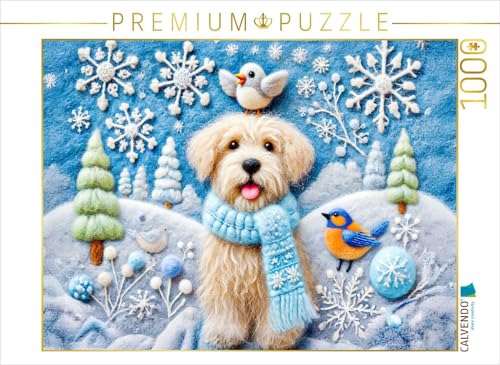 CALVENDO Puzzle Winterzauber mit Hund Filzkunst | 1000 Teile Lege-Größe 64 x 48 cm Foto-Puzzle für glückliche Stunden CALVENDO Puzzle Winterzauber mit Hund Filzkunst | 1000 Teile Lege-Größe 64 x 48 cm Foto-Puzzle für glückliche Stunden von CALVENDO