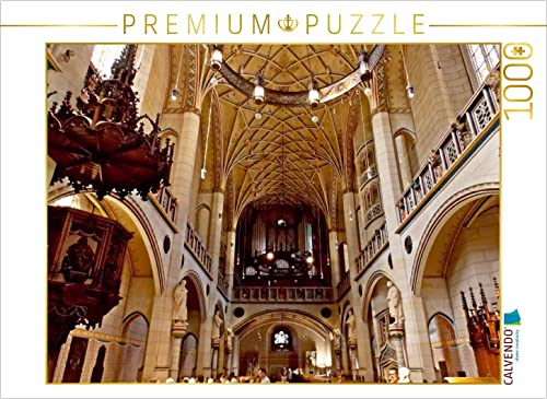CALVENDO Puzzle Wittenberg, Schlosskirche 1000 Teile Puzzle quer | Lege-Größe cm Foto-Puzzle für glückliche Stunden von CALVENDO