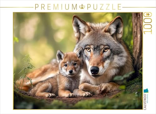 CALVENDO Puzzle Wölfe | 1000 Teile Lege-Größe 64 x 48 cm Foto-Puzzle für glückliche Stunden von CALVENDO