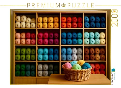 CALVENDO Puzzle Wolle im Regal | 2000 Teile Lege-Größe 90 x 67 cm Foto-Puzzle für glückliche Stunden CALVENDO Puzzle Wolle im Regal | 2000 Teile Lege-Größe 90 x 67 cm Foto-Puzzle für glückliche Stunden von CALVENDO