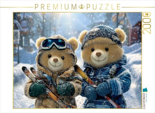 CALVENDO Puzzle Wunderbares Winterwetter, ab auf die Piste | 2000 Teile Lege-Größe 90 x 67 cm Foto-Puzzle für glückliche Stunden von CALVENDO