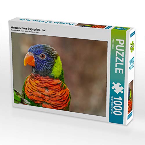 CALVENDO Puzzle Wunderschöne Papageien - Lori 1000 Teile Puzzle quer | 1000 Teile Lege-Größe 64 x 48 cm Foto-Puzzle für glückliche Stunden von CALVENDO