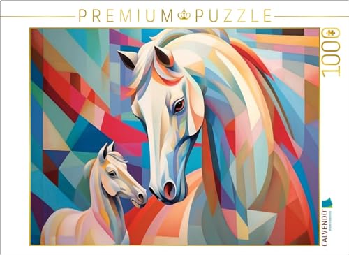 CALVENDO Puzzle Wunderschöne weiße Stute mit Fohlen - Pferde | 1000 Teile Lege-Größe 64 x 48 cm Foto-Puzzle für glückliche Stunden CALVENDO Puzzle Wunderschöne weiße Stute mit Fohlen - Pferde | 1000 Teile Lege-Größe 64 x 48 cm Foto-Puzzle für glückliche Stunden von CALVENDO