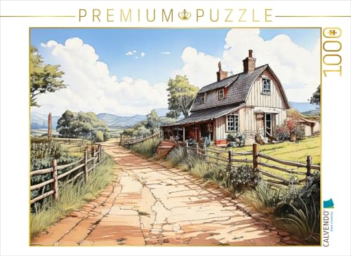 CALVENDO Puzzle Zu Einer kleinen Landwirtschaft führt die unbefestigte Straße. | 1000 Teile Lege-Größe 64 x 48 cm Foto-Puzzle für glückliche Stunden CALVENDO Puzzle Zu Einer kleinen Landwirtschaft führt die unbefestigte Straße. | 1000 Teile Lege-Größe 64 x 48 cm Foto-Puzzle für glückliche Stunden von CALVENDO