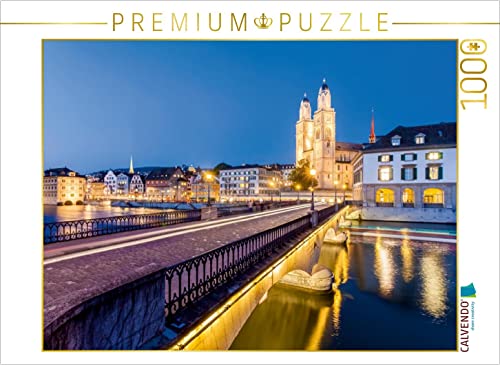 CALVENDO Puzzle Zürich 1000 Teile Puzzle quer | 1000 Teile Lege-Größe 64 x 48 cm Foto-Puzzle für glückliche Stunden von CALVENDO