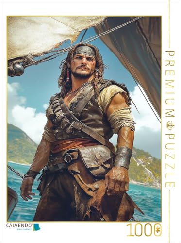 CALVENDO Puzzle er Kapitän riss das Steuerrad herum – hinter ihnen brach die Hölle los | 1000 Teile Lege-Größe 48 x 64 cm Foto-Puzzle für glückliche Stunden von CALVENDO