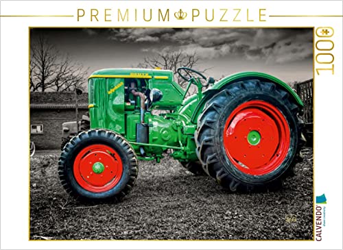CALVENDO Puzzle Oldtimer Traktor Deutz 1000 Teile Puzzle quer | 1000 Teile Lege-Größe 64 x 48 cm Foto-Puzzle für glückliche Stunden von CALVENDO