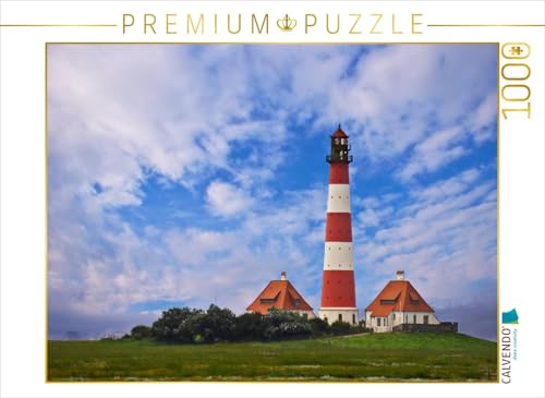 CALVENDO Puzzle Westerhever Leuchtturm 1000 Teile Lege-Größe 64 x 48 cm Foto-Puzzle Bild von Angela Dölling, AD Design Photo + PhotoArt von CALVENDO