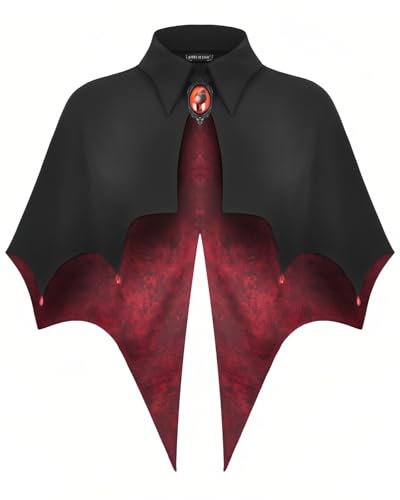 CAMDOM Gothic Vampirumhang Mittelalter Renaissance Umhang Halloween Cosplay Umhang Schal Kostüm CAMDOM Gothic Vampirumhang Mittelalter Renaissance Umhang Halloween Cosplay Umhang Schal Kostüm von CAMDOM