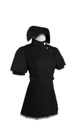 CAMDOM Krankenschwester-Kostüm für Erwachsene, Kleid mit Hut, perfekt für Halloween-Kostüme von CAMDOM