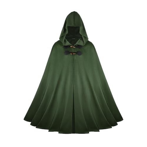 CAMDOM Mittelalterlicher Herren-Umhang mit Kapuze, Wildleder-Umhang, Halloween, Cosplay-Kostüm CAMDOM Mittelalterlicher Herren-Umhang mit Kapuze, Wildleder-Umhang, Halloween, Cosplay-Kostüm von CAMDOM