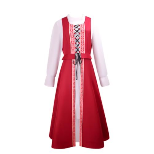 CAMDOM Mittelalterliches Renaissance-Kleid, irisches Bauern-Kostüm, langärmelig, Schnürkleid, Rot CAMDOM Mittelalterliches Renaissance-Kleid, irisches Bauern-Kostüm, langärmelig, Schnürkleid, Rot von CAMDOM