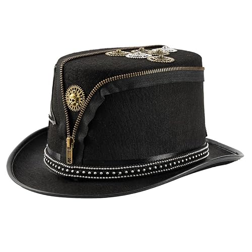 CAMDOM Unisex Steampunk Top Hüte mit Brille Halloween Kostüm Hüte für Damen Herren CAMDOM Unisex Steampunk Top Hüte mit Brille Halloween Kostüm Hüte für Damen Herren von CAMDOM