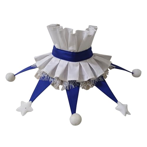 CAMDOM Weihnachts-Clown-Halsband-Narrenkostüm-Zubehör, Mehrfarbig, Größe 17, EinheitsgröÃŸe von CAMDOM
