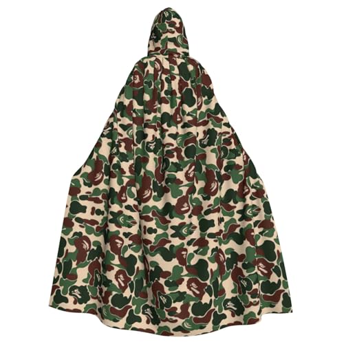 Aniaml Kapuzenumhang mit Kapuze, Camouflage, Grün, Mittelalter Renaissance, Uni, Cosplay-Kostüm, mit Kapuze Aniaml Kapuzenumhang mit Kapuze, Camouflage, Grün, Mittelalter Renaissance, Uni, Cosplay-Kostüm, mit Kapuze von CAMUO