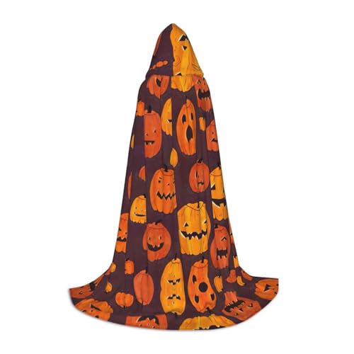 Halloween-Kürbis-Umhang mit Kapuze, langer Umhang mit Kapuze, mittelalterlicher Umhang, Renaissance-Umhang für Halloween-Kostüm Halloween-Kürbis-Umhang mit Kapuze, langer Umhang mit Kapuze, mittelalterlicher Umhang, Renaissance-Umhang für Halloween-Kostüm von CAMUO