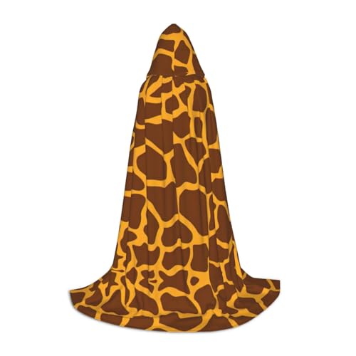 Kapuzenumhang mit Giraffen-Druck, langer Kapuzenumhang, Mittelalterumhang, Renaissance-Umhang für Halloween-Kostüm Kapuzenumhang mit Giraffen-Druck, langer Kapuzenumhang, Mittelalterumhang, Renaissance-Umhang für Halloween-Kostüm von CAMUO