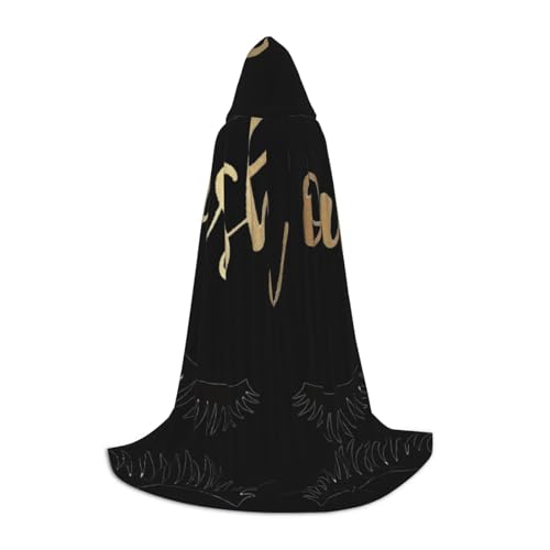 Kapuzenumhang mit Wimperndruck, langer Umhang mit Kapuze, Mittelalterumhang, Renaissance-Umhang für Halloween-Kostüm Kapuzenumhang mit Wimperndruck, langer Umhang mit Kapuze, Mittelalterumhang, Renaissance-Umhang für Halloween-Kostüm von CAMUO