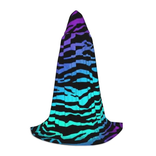Kapuzenumhang mit Zebrastreifen, langer Kapuzenumhang, Mittelalterumhang, Renaissance-Umhang für Halloween-Kostüm Kapuzenumhang mit Zebrastreifen, langer Kapuzenumhang, Mittelalterumhang, Renaissance-Umhang für Halloween-Kostüm von CAMUO