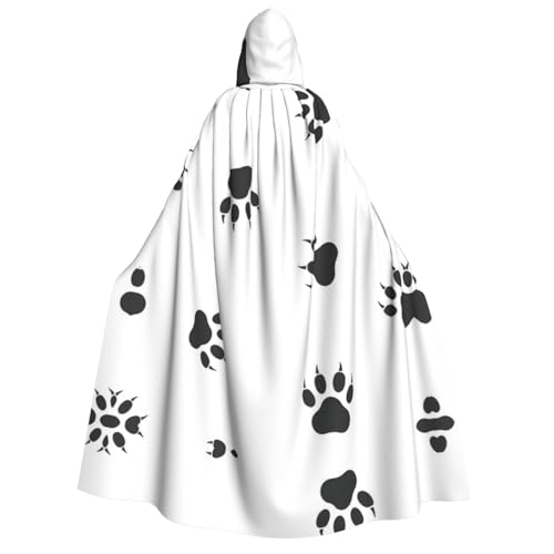Langer Kapuzenumhang mit Bärenpfotenabdruck, Umhang für Weihnachten, Halloween, Kostüme, Kapuzenumhang, Maskerade Langer Kapuzenumhang mit Bärenpfotenabdruck, Umhang für Weihnachten, Halloween, Kostüme, Kapuzenumhang, Maskerade von CAMUO
