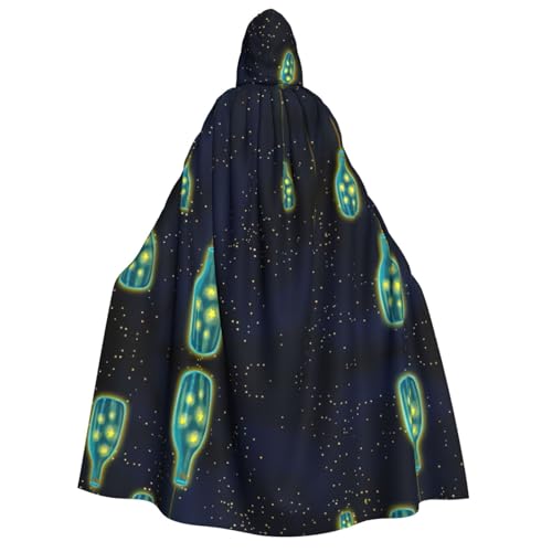 Langer Kapuzenumhang mit Nachthimmel, Umhang für Weihnachten, Halloween, Kostüme, Kapuzenumhang, Maskerade Langer Kapuzenumhang mit Nachthimmel, Umhang für Weihnachten, Halloween, Kostüme, Kapuzenumhang, Maskerade von CAMUO
