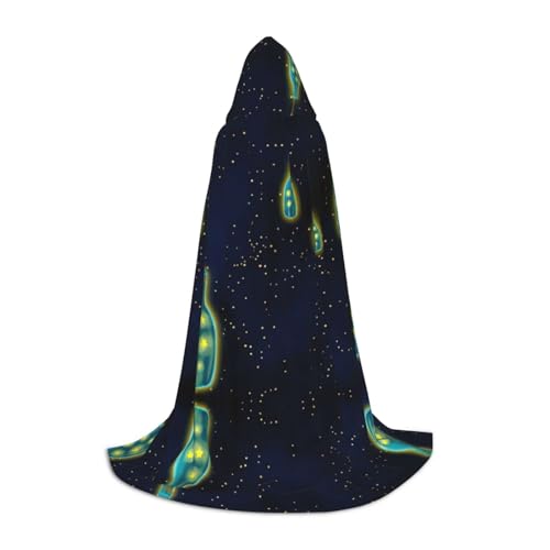 Nachthimmel-Druck, langer Kapuzenumhang, Mittelalterumhang, Renaissance-Umhang für Halloween-Kostüm Nachthimmel-Druck, langer Kapuzenumhang, Mittelalterumhang, Renaissance-Umhang für Halloween-Kostüm von CAMUO