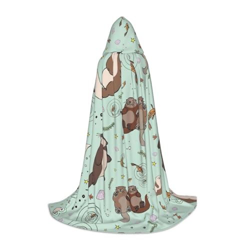 Otter-Umhang mit Kapuze, langer Kapuzenumhang, Mittelalterumhang, Renaissance-Umhang für Halloween-Kostüm Otter-Umhang mit Kapuze, langer Kapuzenumhang, Mittelalterumhang, Renaissance-Umhang für Halloween-Kostüm von CAMUO
