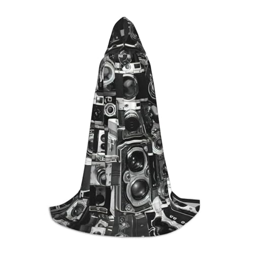 Retro Cool Camera Collection Print Kapuzenumhang Langer Kapuzenumhang Mittelalterumhang Renaissance-Umhang für Halloween-Kostüm Retro Cool Camera Collection Print Kapuzenumhang Langer Kapuzenumhang Mittelalterumhang Renaissance-Umhang für Halloween-Kostüm von CAMUO