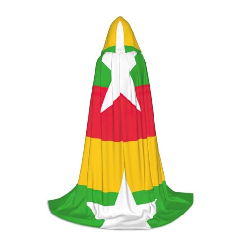 Umhang mit Flagge von Myanmar, langer Kapuzenumhang, Mittelalterumhang, Renaissance-Umhang für Halloween-Kostüm Umhang mit Flagge von Myanmar, langer Kapuzenumhang, Mittelalterumhang, Renaissance-Umhang für Halloween-Kostüm von CAMUO