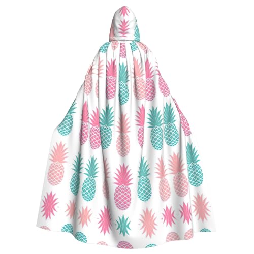 Umhang mit farbiger Ananas-Aufdruck, Mittelalter-Renaissance, Kapuzenumhang, Uni, Cosplay-Kostüme Umhang mit farbiger Ananas-Aufdruck, Mittelalter-Renaissance, Kapuzenumhang, Uni, Cosplay-Kostüme von CAMUO