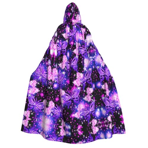 Umhang mit süßem Schmetterlings-Aufdruck, langer Kapuzenumhang, Umhang für Weihnachten, Halloween, Kostüme, Kapuzenumhang, Maskerade Umhang mit süßem Schmetterlings-Aufdruck, langer Kapuzenumhang, Umhang für Weihnachten, Halloween, Kostüme, Kapuzenumhang, Maskerade von CAMUO