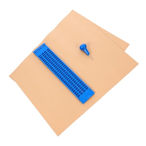 CANIGHT 1 Set Braille Tafel Braille Griffbretter Braille Schreibplatte Braille Platte Für Blinde Braille Schreib Griffbretter Für Blinde Braille Zubehör Blinden Schreibtafel CANIGHT 1 Set Braille Tafel Braille Griffbretter Braille Schreibplatte Braille Platte Für Blinde Braille Schreib Griffbretter Für Blinde Braille Zubehör Blinden Schreibtafel von CANIGHT