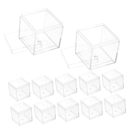CANIGHT 12 Teilige Box, Transparente Kunststoffbox, Schaukästen Für Mineralienproben, Vitrine, Aufbewahrungskoffer Für Mineralien, Probenbehälter, Koffer Für Mineralienproben, CANIGHT 12 Teilige Box, Transparente Kunststoffbox, Schaukästen Für Mineralienproben, Vitrine, Aufbewahrungskoffer Für Mineralien, Probenbehälter, Koffer Für Mineralienproben, von CANIGHT